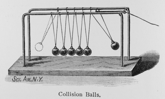 Pendule de Newton de démonstration / Mécanique, statique, dynamique /  Physique